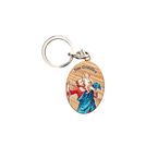 Brelokczek oliwny z wizerunkiem św. Krzysztofa