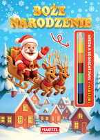 Boże Narodzenie - kolorowanka z kredką modułową i naklejkami