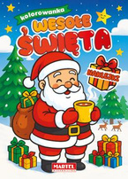 Wesołe Święta - kolorowanka z naklejkami