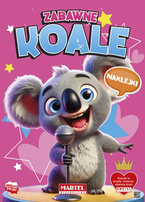 Zabawne koale - kolorowanka z naklejkami