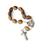 Różaniec drewniany dziesiątka na łańcuszku