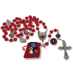 Różaniec jubileuszowy z Tarczą NSPJ i relikwiami św. Małgorzaty Alacoque