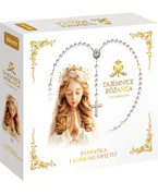 Tajemnice Różańca Pamiątka I Komunii Św. dla dziewczynki - gra planszowa