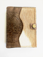 Notes mini z manty i skóry - Peru