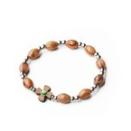 Bransoletka - różaniec z drzewa oliwnego