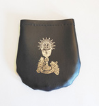 Etui na różaniec - czarne na rzep