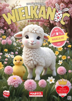 Kolorowanka - Wielkanoc z barankiem (z naklejkami)