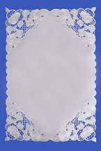 Serwetka biała prostokątna 33 x 47 cm