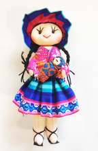 Lalka szmaciana  PERU, wys. 18 cm