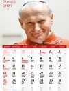 Kalendarz ścienny 2026 Święty Jan Paweł II - ekonomiczny