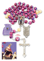 Różaniec pompejański z relikwiami św. Dominika