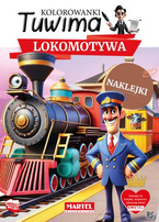 Lokomotywa - kolorowanka z naklejkami Tuwima