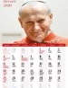 Kalendarz ścienny 2026 Święty Jan Paweł II - ekonomiczny